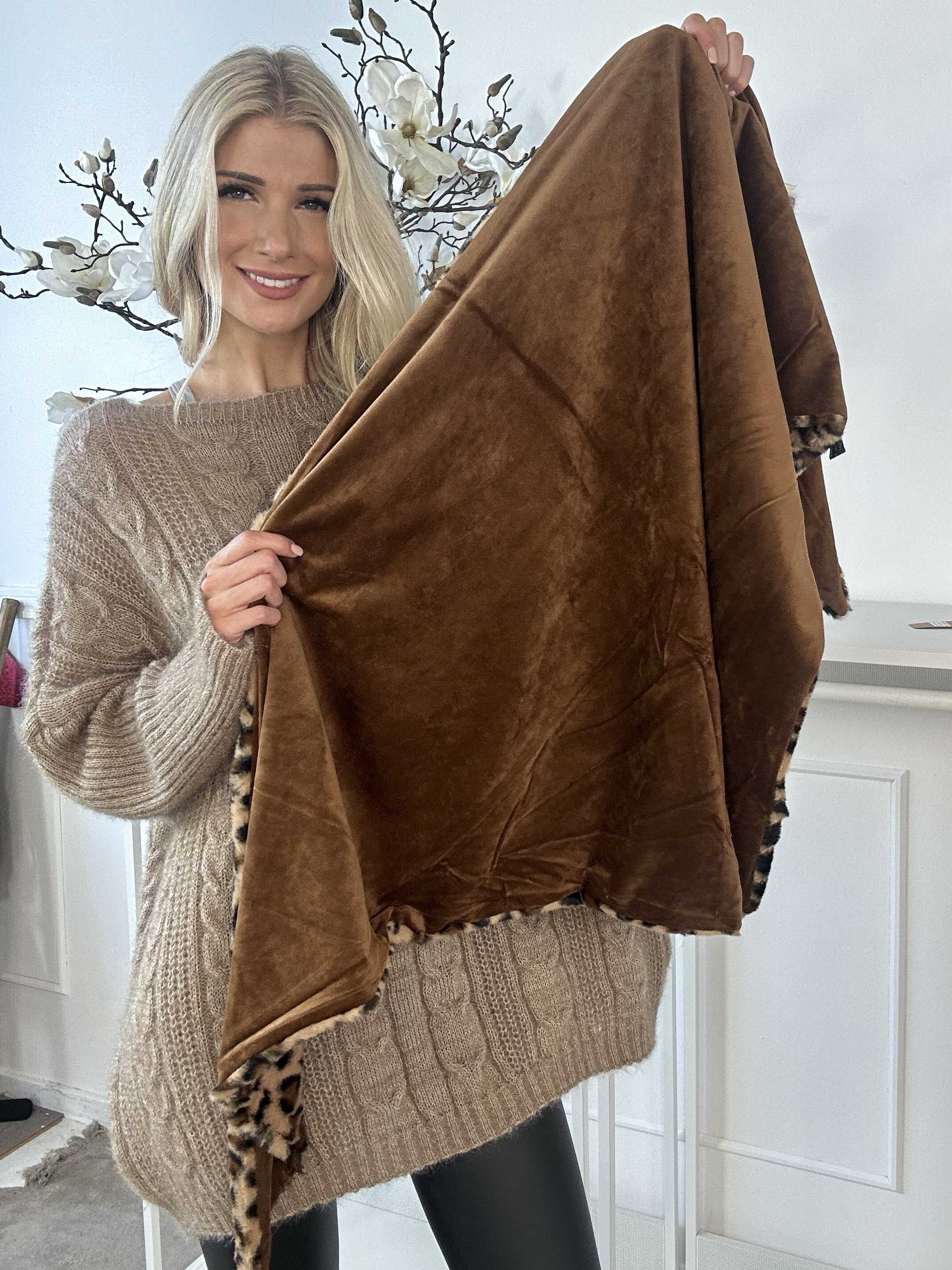 Sofie - Mjuk scarf i leopardmönster